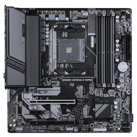 Gigabyte B550M GAMING X WIFI6 | Processor family AMD | Processor socket AM4 | DDR4 DIMM | Supported hard disk drive inte