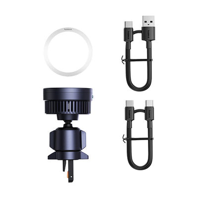 Baseus MagPro BS-CW04 Car Holder with Qi2.0 15W Inductive Charger for Air Vent - Black