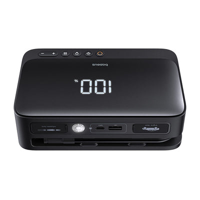 Jump starter Baseus Super Energy BS-CH013 4in1 600A with flashlight / powerbank 6000mAh / compressor - black