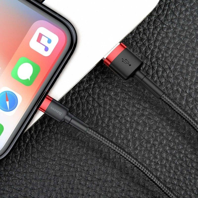 Baseus Cafule USB Lightning Cable 2,4A 0,5m (Red+Black) - Product Image 7