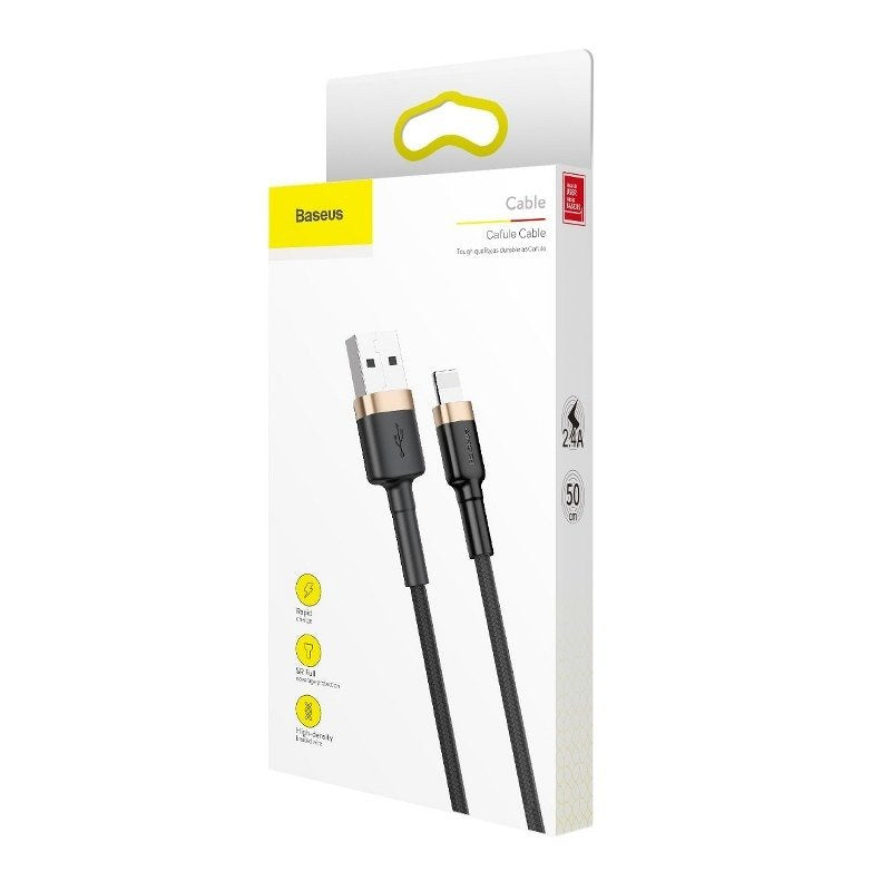 Baseus Cafule Cable USB Lightning 2.4A 1m (Gold+Black) - Product Image 10