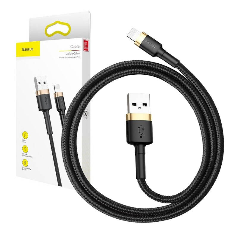 Baseus Cafule Cable USB Lightning 1.5 A 2m (Gold+Black) - Product Image 11