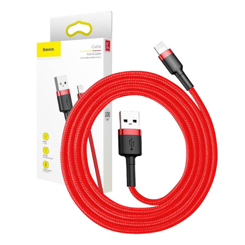 Baseus Cafule Cable USB Lightning 2A 3m (Red) - Product Image 11