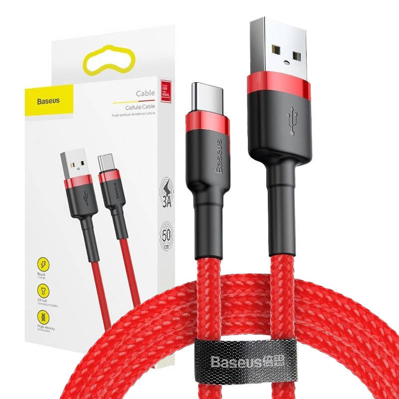 Baseus Cafule USB-C Cable 2A 3m (Red) - Product Image 1