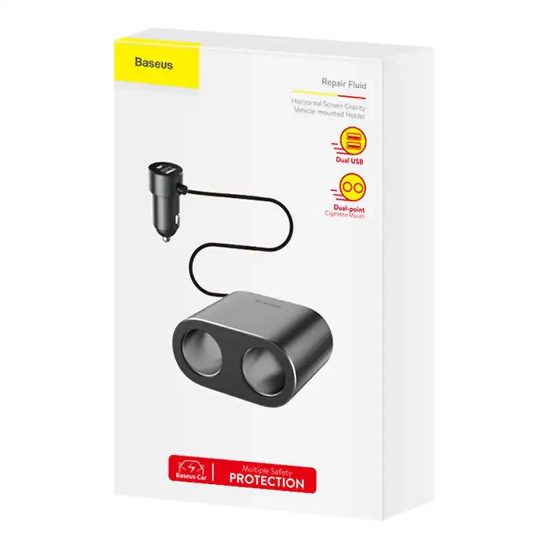 Baseus Lighter socket splitter 2xUSB 3,1A 100W (Black) - Product Image 6