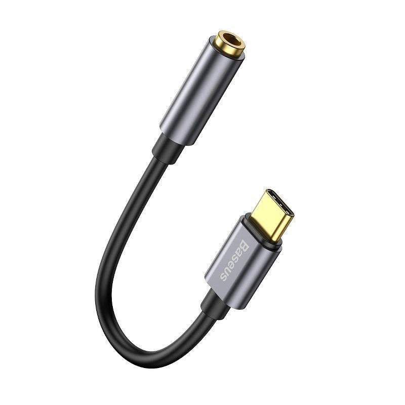 Baseus L54 Audio Adapter USB-C + mini jack 3,5mm (Black+Gray) - Product Image 3