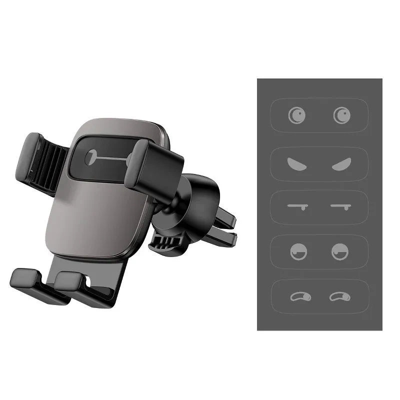 Baseus Cube Gravitational car holder on ventilation grid (Black) - Product Image 2