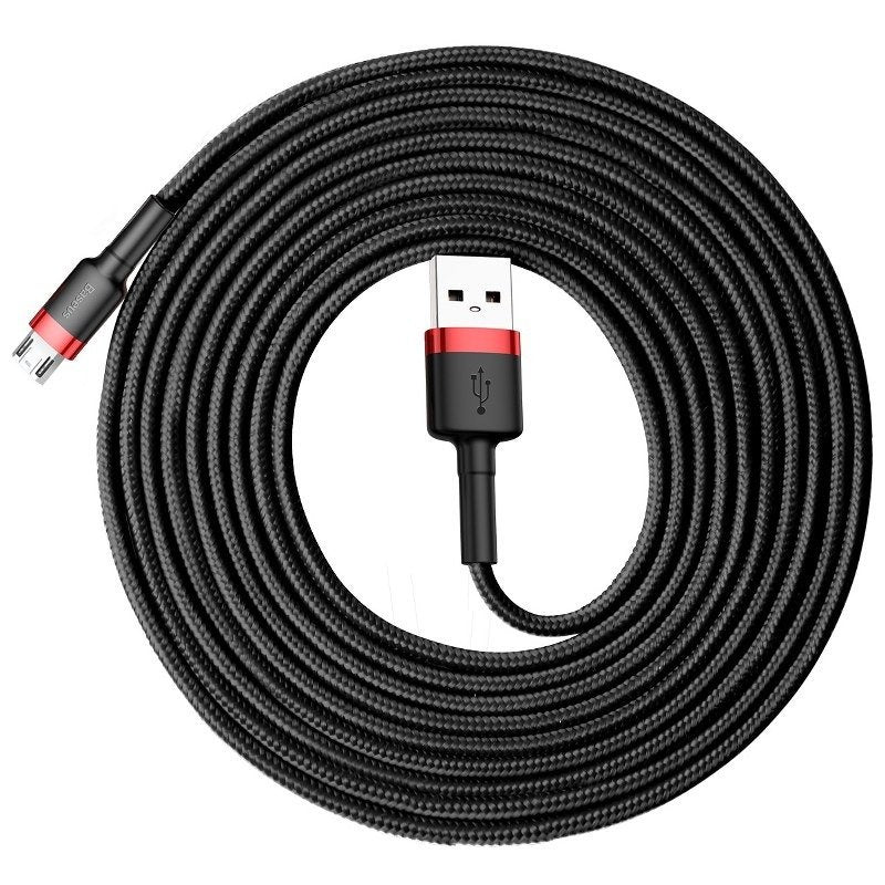 Baseus Cafule Micro USB Cable 2A 3m (Black+Red) - Product Image 3
