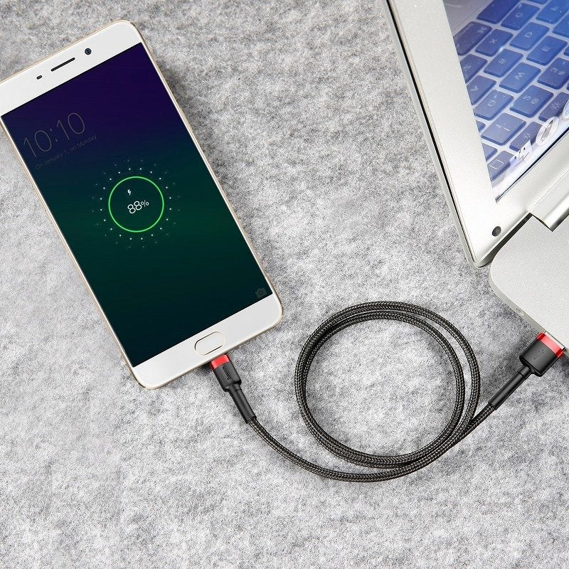 Baseus Cafule Micro USB Cable 2A 3m (Black+Red) - Product Image 9