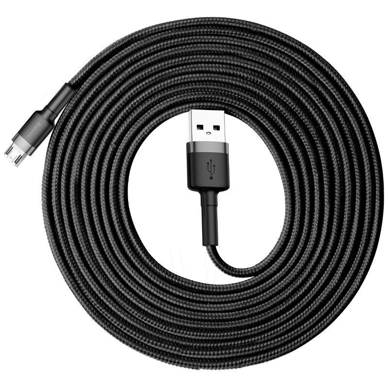 Baseus Cafule Cable USB For Micro 2A 3m Gray+Black - Product Image 3