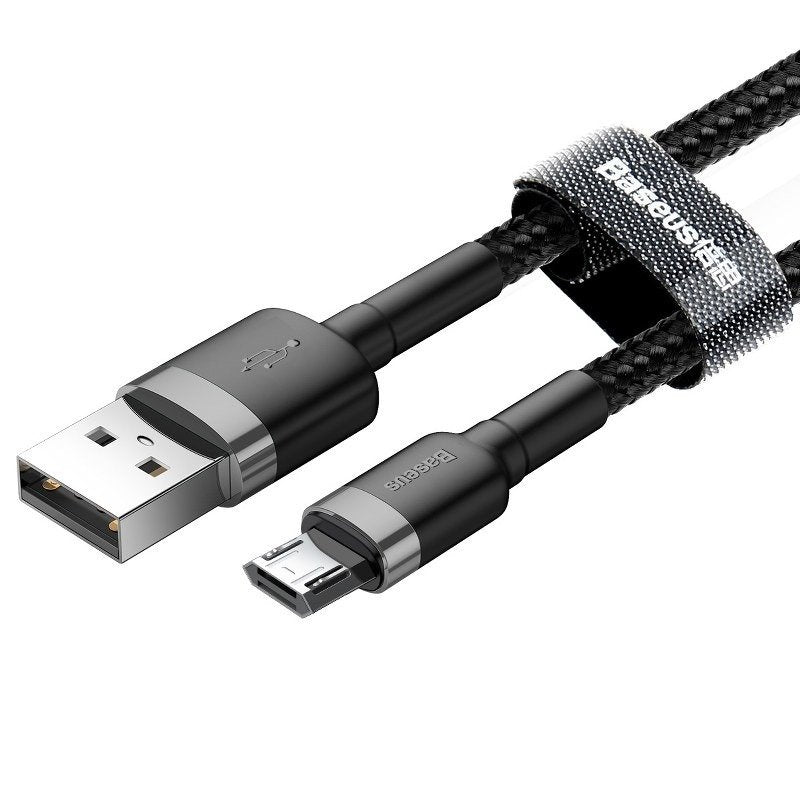 Baseus Cafule Cable USB For Micro 2A 3m Gray+Black - Product Image 4