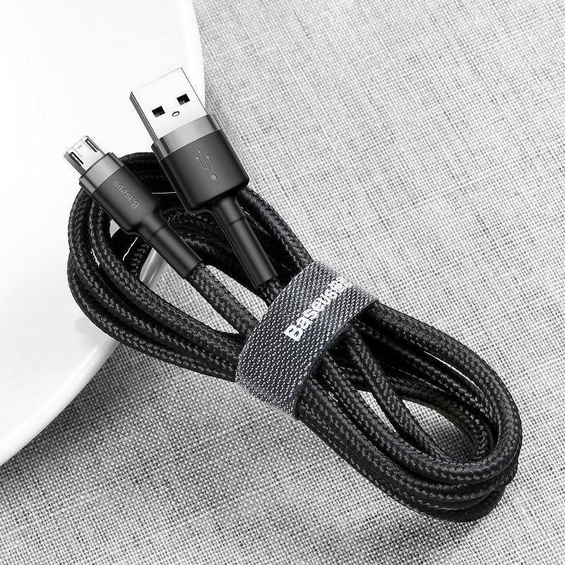 Baseus Cafule Cable USB For Micro 2A 3m Gray+Black - Product Image 9