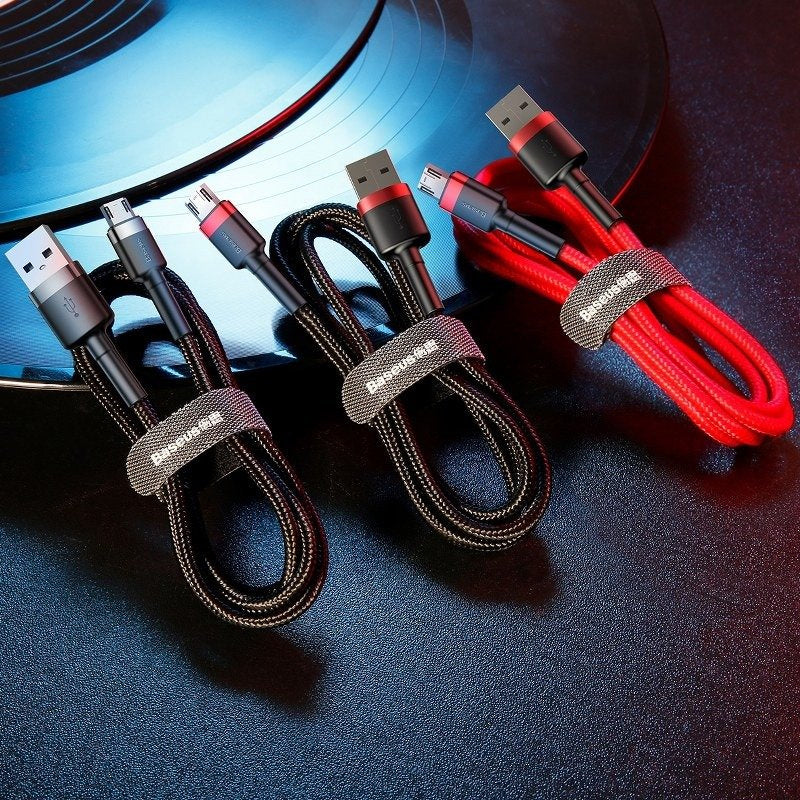 Baseus Cafule Cable USB For Micro 2A 3m Gray+Black - Product Image 13