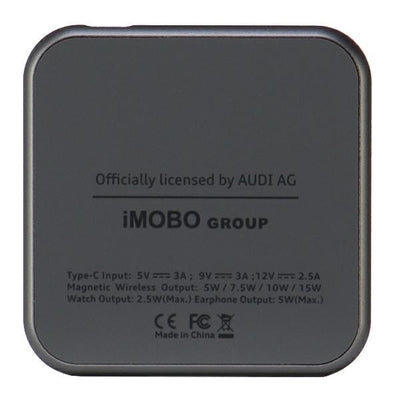 Audi Big Logo foldable inductive charger 3in1 0 - gray