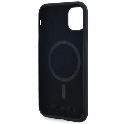 Karl Lagerfeld Silicone Karl&Choupette MagSafe case for iPhone 11 / Xr - black