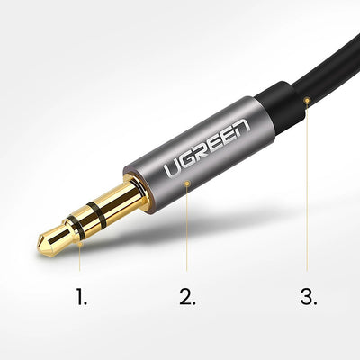 Ugreen AV119 10736 audio cable mini jack 3.5mm / mini jack 3.5mm 3m - black