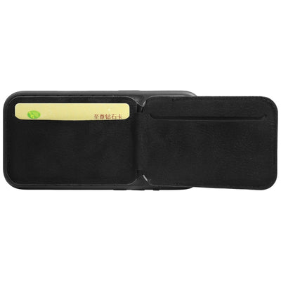 Audi Leather Wallet Card MagSafe magnetic with stand - black