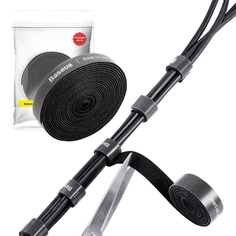 Baseus Rainbow Circle Velcro Straps 3m Black - Product Image 5