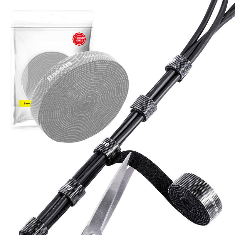 Baseus Rainbow Circle Velcro Straps 3m Grey - Product Image 4