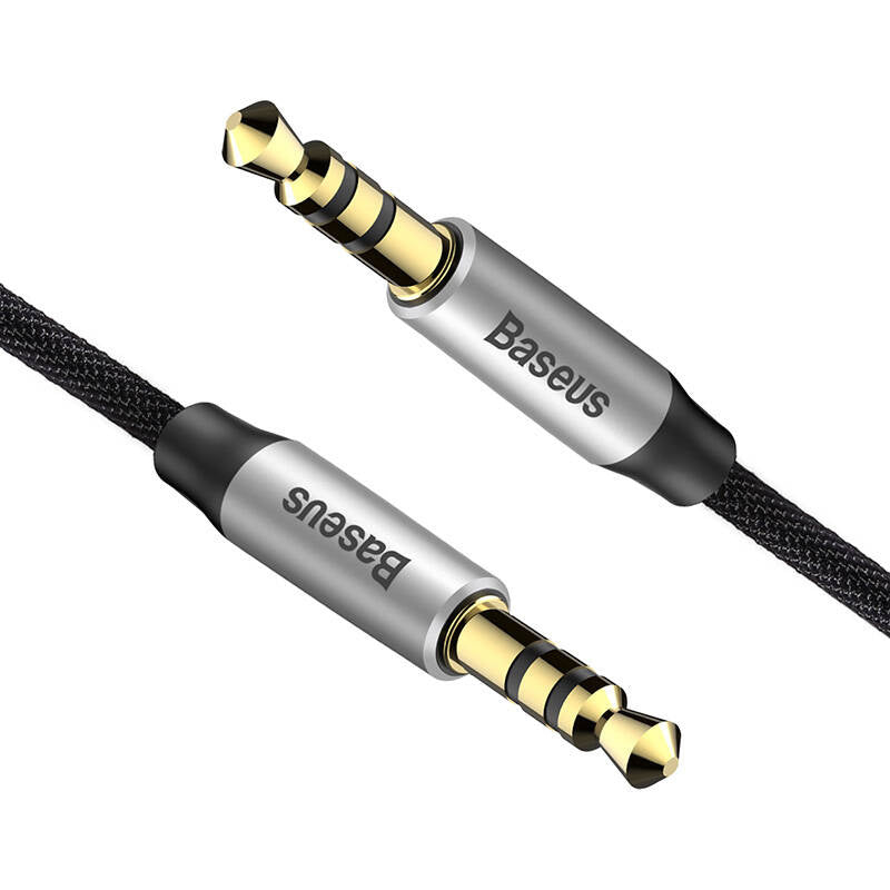 Baseus Yiven Audio Cable Cable 3.5 male Audio M30 1.5M Silver+ Black - Product Image 5
