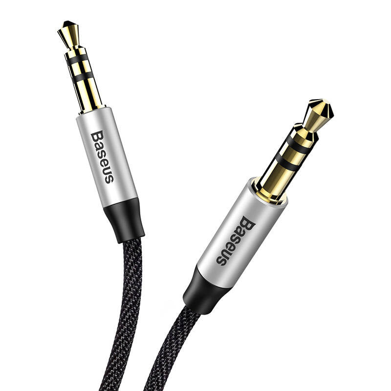 Baseus Yiven Audio Cable Cable 3.5 male Audio M30 1.5M Silver+ Black - Product Image 3