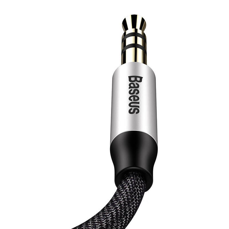Baseus Yiven Audio Cable Cable 3.5 male Audio M30 1.5M Silver+ Black - Product Image 6