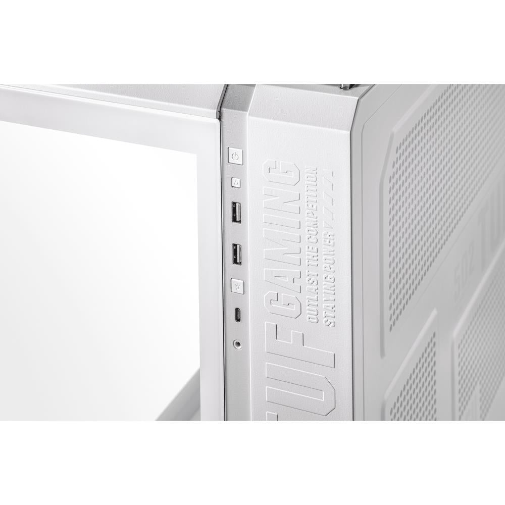 Case ASUS TUF Gaming GT502 MidiTower Case product features Transparent panel Not included ATX MicroATX MiniITX Colour White GAMGT502PLUS/TGARGBWH