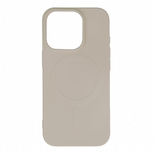 Liquid Silicone Case MagSafe for iPhone 16 Pro - beige — Hurtel