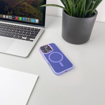 Magnetic Collection MagSafe iPhone 16 Pro Case - Purple — Hurtel