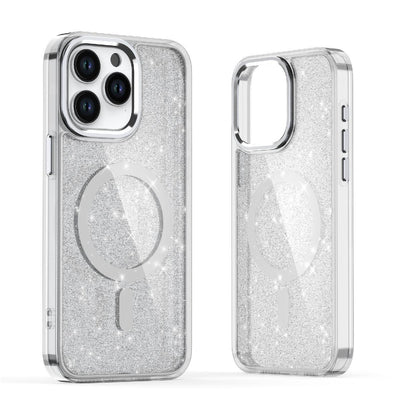 Glitter Case MagSafe for iPhone 16 Plus - white with glitter — Hurtel
