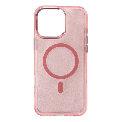 Glitter Case MagSafe for iPhone 16 Pro Max - pink with glitter — Hurtel