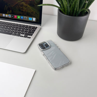 Glitter Case for iPhone 16 - transparent with glitter — Hurtel