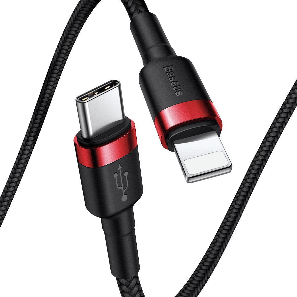 Baseus Cafule Cable Type-C to iP PD 18W 1m Red+Black - Product Image 3