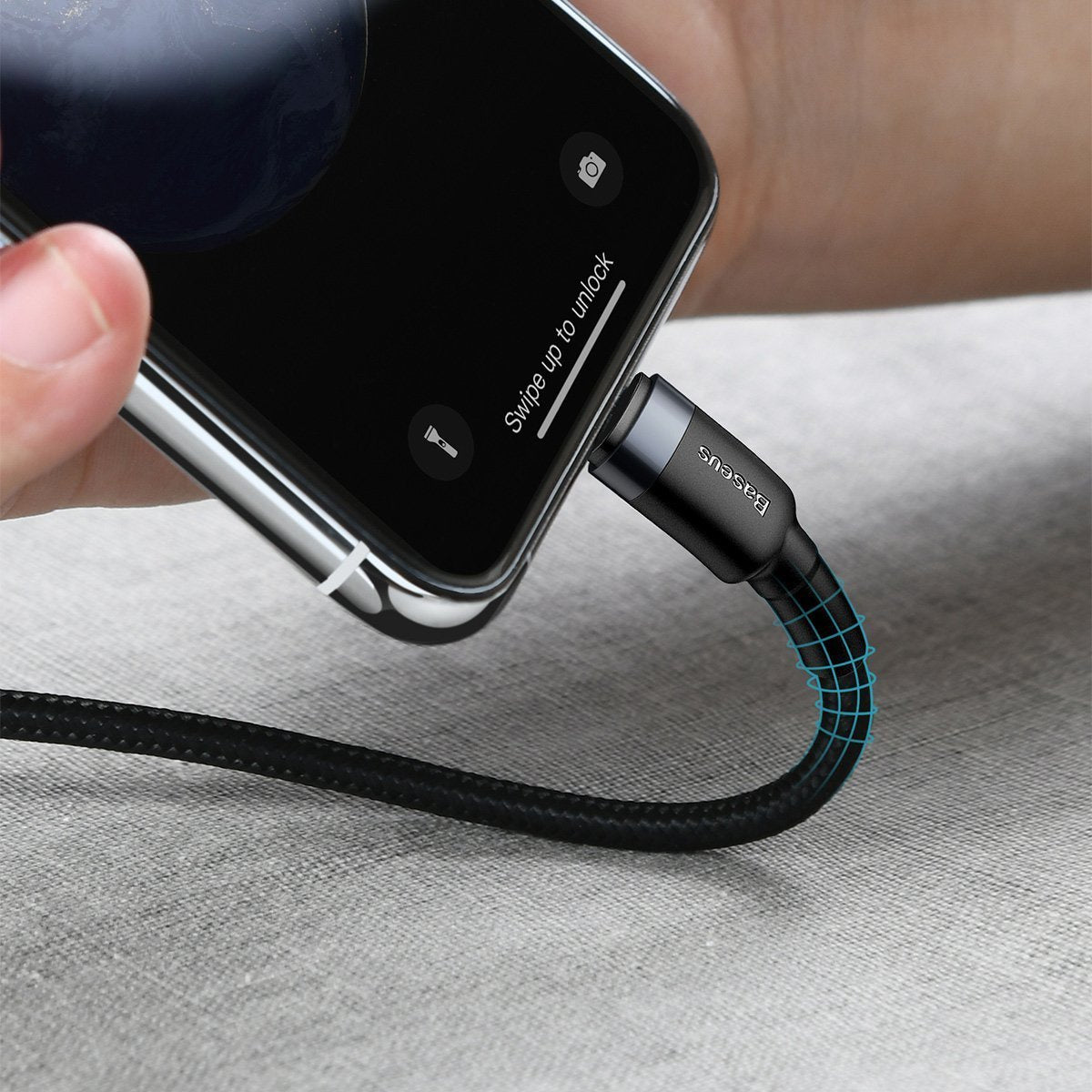 Baseus Cafule Cable Type-C to iP PD 18W 1m Gray+Black - Product Image 8