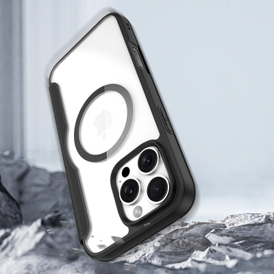 Dux Ducis Skin X Pro iPhone 16 Pro Case with MagSafe and Flip Cover - Black