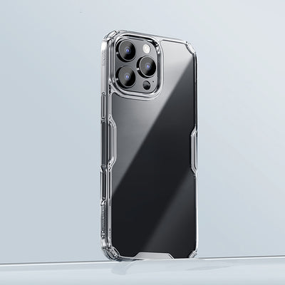 Nillkin Nature Pro Case for iPhone 16 Pro Max - transparent and white