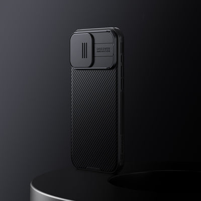 Nillkin CamShield Pro Case for iPhone 16 Pro Max with camera cover - black