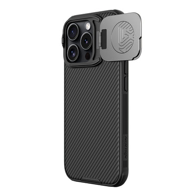 Nillkin CamShield Prop Case for iPhone 16 Pro with Camera Cover and Stand - Black