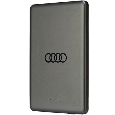 Powerbank Audi Big Logo MagSafe inductive 15W 5000mAh - gray