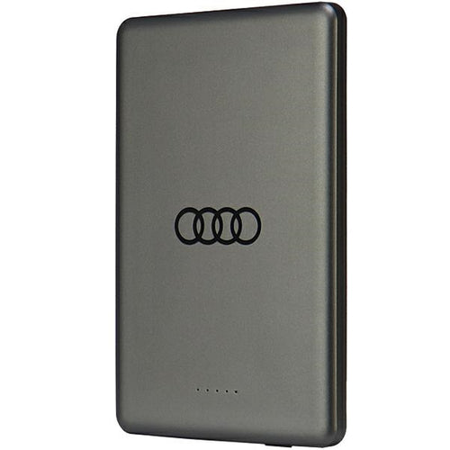 Powerbank Audi Big Logo MagSafe inductive 15W 5000mAh - gray