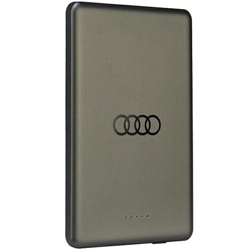 Powerbank Audi Big Logo MagSafe inductive 15W 5000mAh - gray