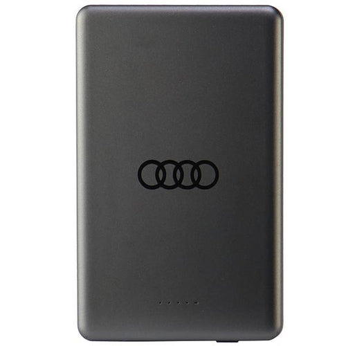 Powerbank Audi Big Logo MagSafe inductive 15W 5000mAh - gray