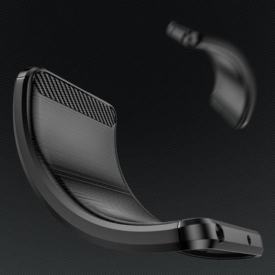 Carbon Case for iPhone 16 Plus Silicone Case - Black — Hurtel
