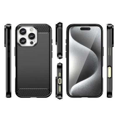 Carbon Case for iPhone 16 Pro - Black — Hurtel
