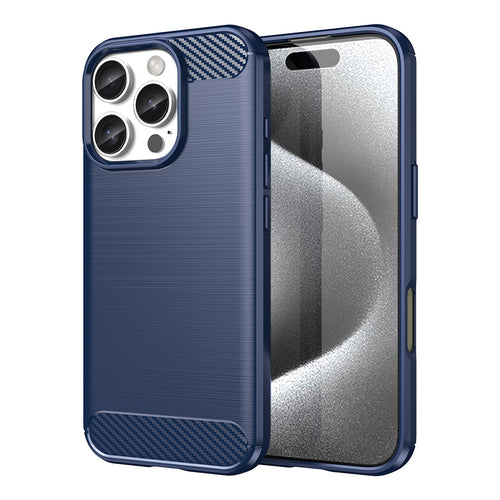 Carbon Case for iPhone 16 Pro - Blue — Hurtel