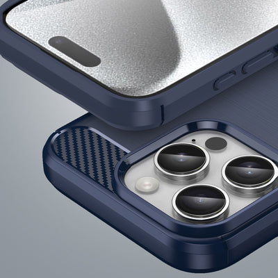 Carbon Case for iPhone 16 Pro - Blue — Hurtel