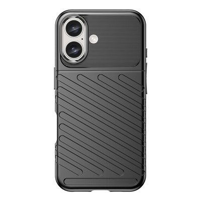 Thunder Case for iPhone 16 Plus Silicone Case - Black — Hurtel