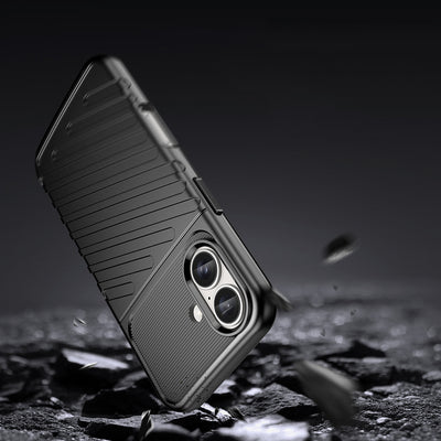 Thunder Case for iPhone 16 Plus Silicone Case - Black — Hurtel