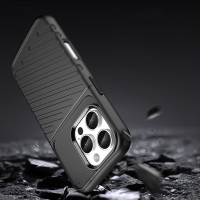 Thunder Case for iPhone 16 Pro Max Silicone Case - Black — Hurtel