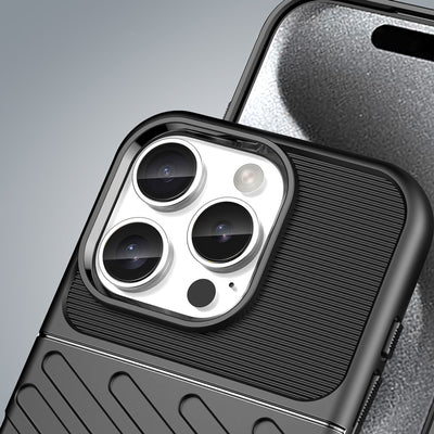 Thunder Case for iPhone 16 Pro Max Silicone Case - Black — Hurtel